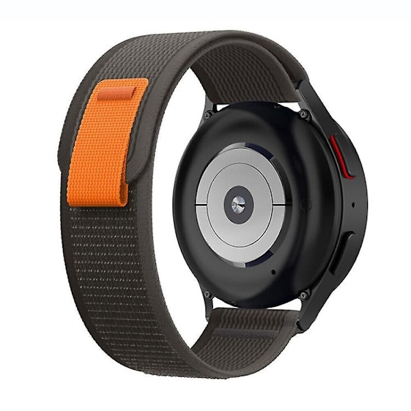 Til Garmin Venu 2 Plus / Sq 2 20 mm Universal Loop Nylon urrem Black Grey
