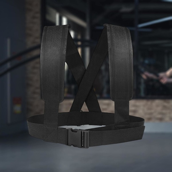 Fitness Sled Sele - Vadderad Axelrem - Styrketräning - Wrkut Pull Trainer Utrustning