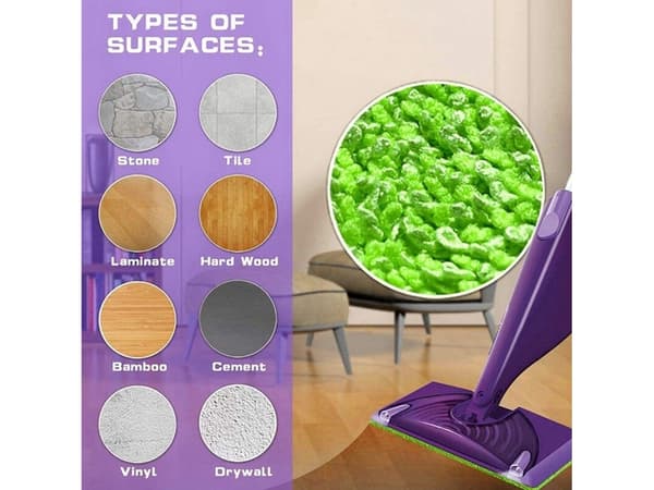 Reservemopp for Swiffer Wetjet 6-pak grønn
