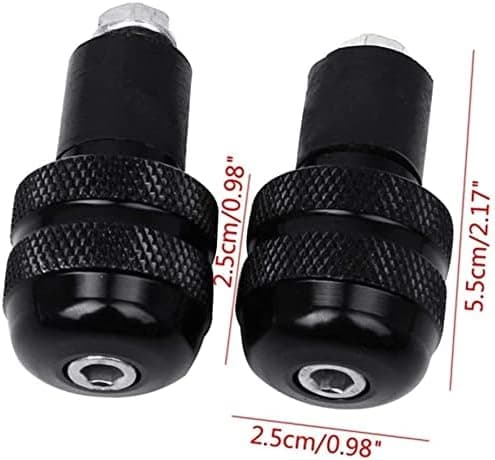 Motorcykel Greb End Caps - 7/8\" Styr End Caps til Yamaha, ATV, Offroad (Sort)