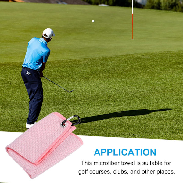 Tri-Fold Golf Håndklæder - Waffle Mønster Håndklæder med D-Klips til Golf