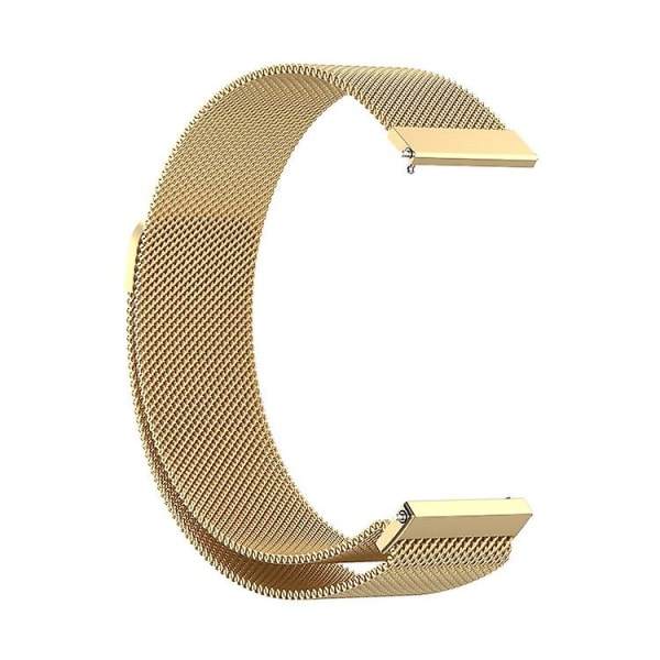 Ersättningsrem i rostfritt stål Magnetisk Milan Fashion Armband för Samsung Galaxy Watch 3 gold 20mm