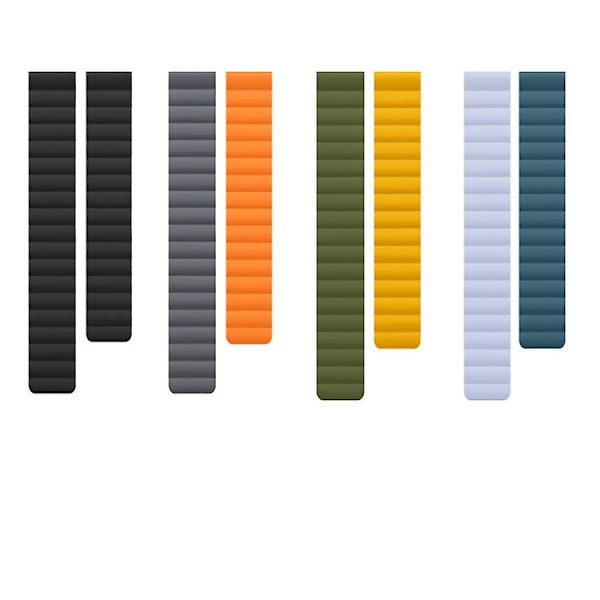 For Fitbit Charge 3/4 magnetisk silikonklokkerem Black