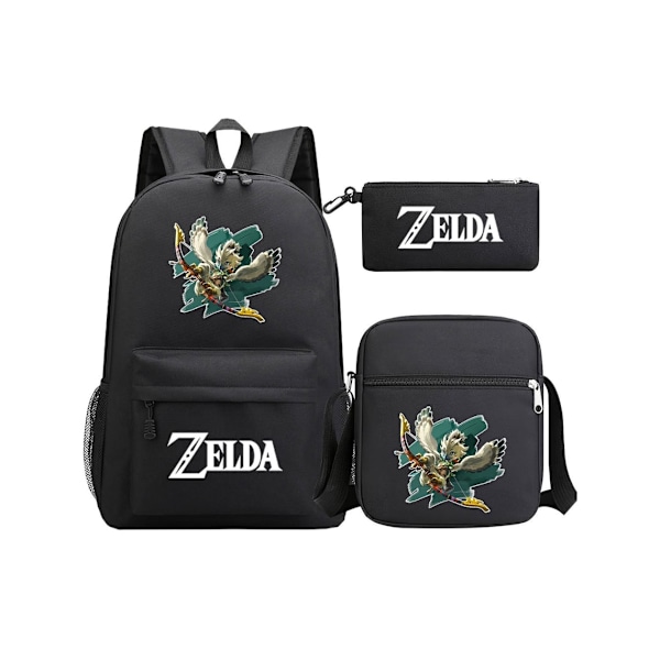 Zelda Kingdom Teardrop Backpack Three-Piece Set