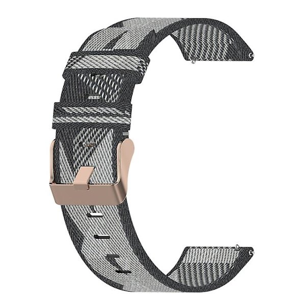 Til Garmin Forerunner 645 20mm nylonvævet urrem Grey