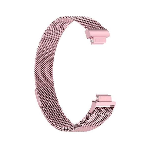 För Fitbit Inspire 2 Milanese Watch Band Rose Pink