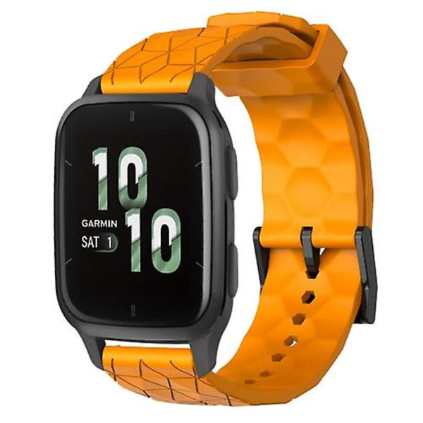 Garmin Forerunner Sq2 20 mm jalkapallokuvioidulle yksiväriselle watch Yellow