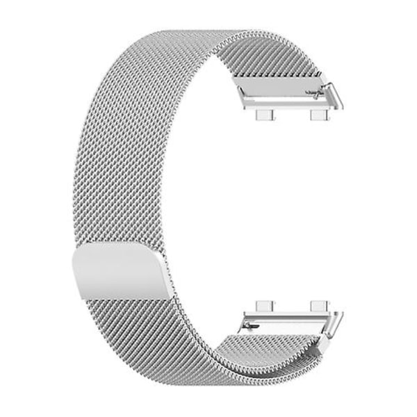 For Oppo Watch 2 42mm Milan Metal Watch Band Silver