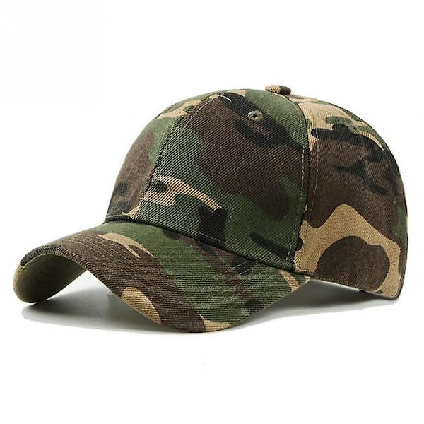 Baseball Camo Cap, Camouflage Fiskeri Jagt Hat Unisex Justerbar Sports Baseball Cap Green