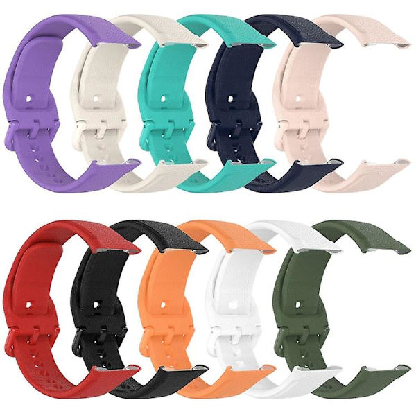 För Oppo Watch Free Nfc Version Sport Silicone Watch Band White