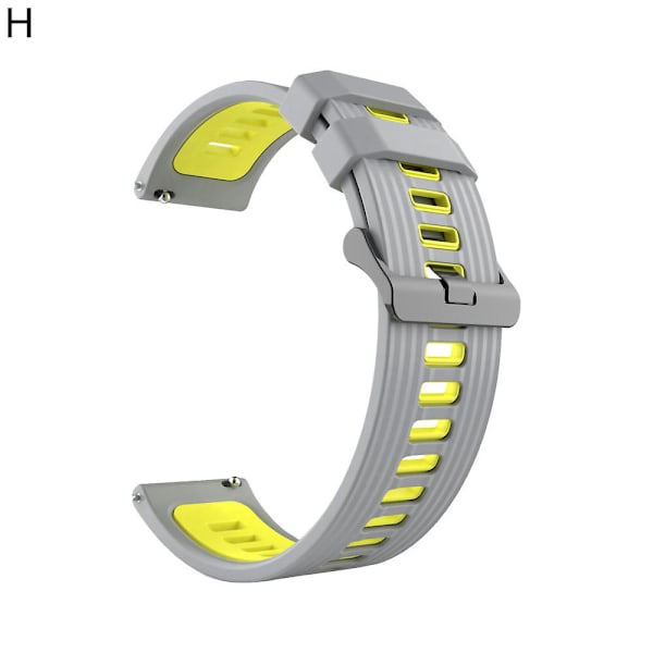 Myk og behagelig to-farget 22 mm silikonarmbånd for Huawei Watch GT3 H,22 mm