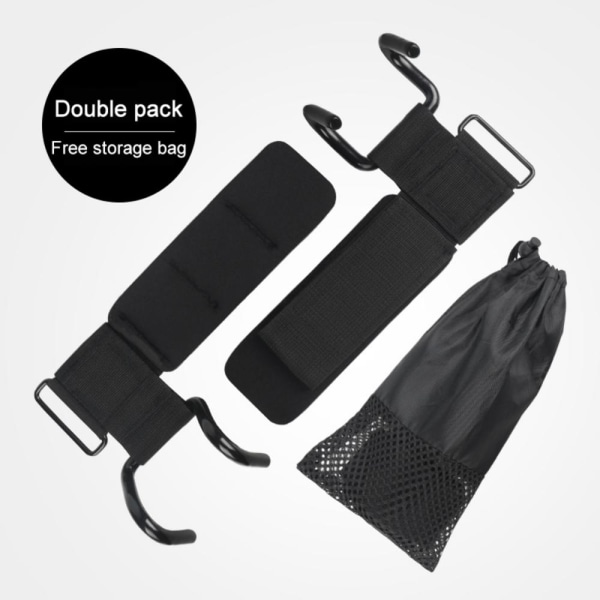 2 stk/sæt Håndledsstøtte med kroge Anti-slip Justerbare handsker Gym Fitness Vægtløftning Arme Styrketræning Strap Grip