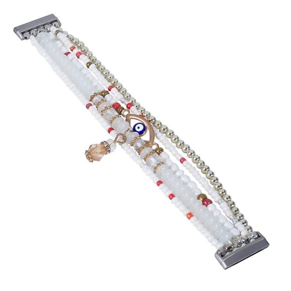 För Fitbit Versa 3 / Sense Eye Bead Chain Watch Band