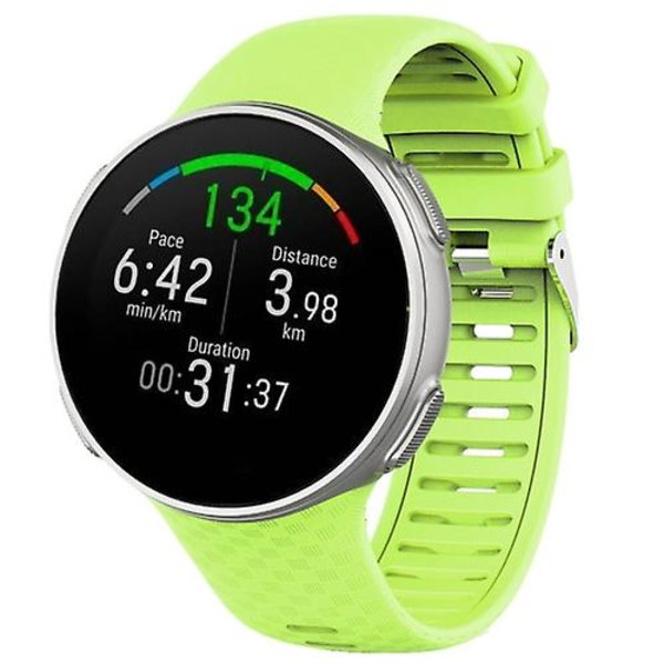 Til Polar Vantage V Silikone Smart Watch Band Green