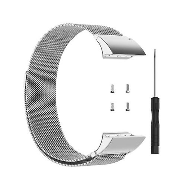 Til Garmin Forerunner 35 / 30 Milanese urbånd Silver