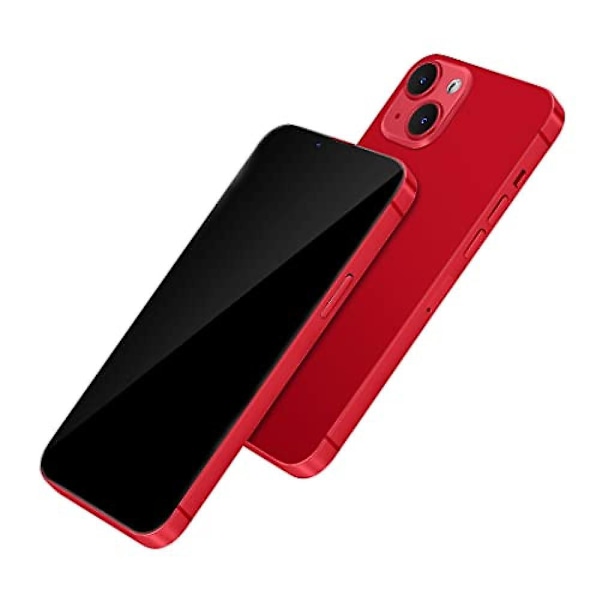 [Helt metallisk] Dummytelefon Displaymodell Kompatibel med Apple Iphone 13 Icke-fungerande Uppgraderad Metallram 13 Red Black Screen