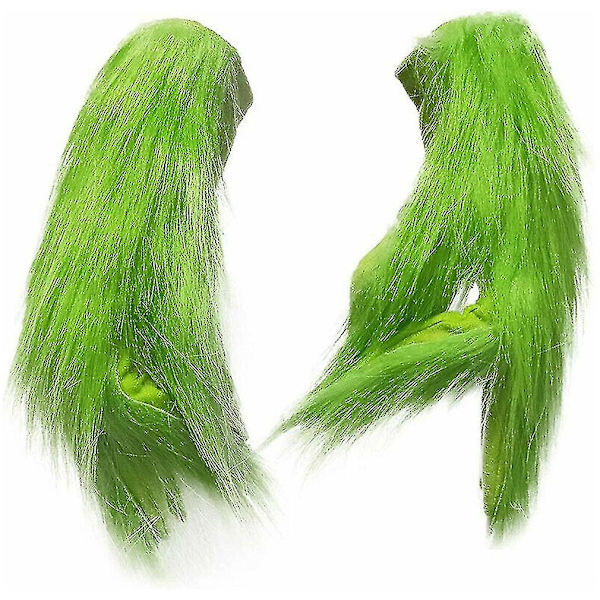 Joulu The Grinch Full Head Latex Mask Xmas Hat Monster Adult Gloves The Grinch Christmas gloves
