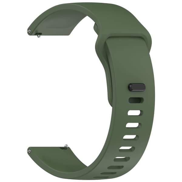 Rem for Xiaomi Redmi Watch 5 Active/watch 5 Lite 22mm Solid farge silikonrem (Mørkegrønn)