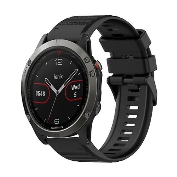 Garmin Fenix ​​5 22 mm vaakasuora rakenne watch ranneke irrotustyökalulla Black