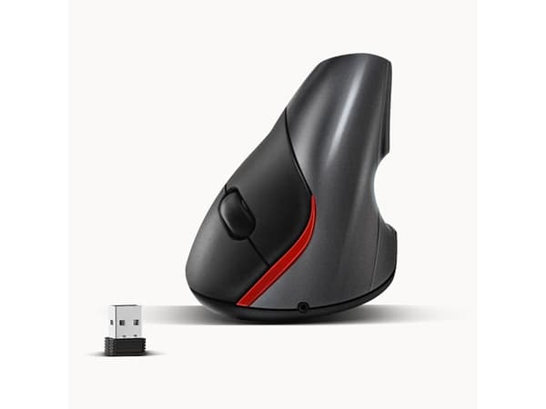 Langaton Ergonominen Pystyhiiri Harmaa