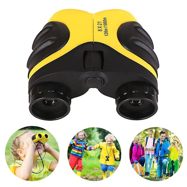 Børne Kikkert 8X21 Spyglass Børnekikkert Teleskop Yellow