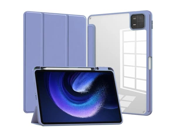 Crystal Folio-deksel for Xiaomi Pad 6 Pro 11 Blå