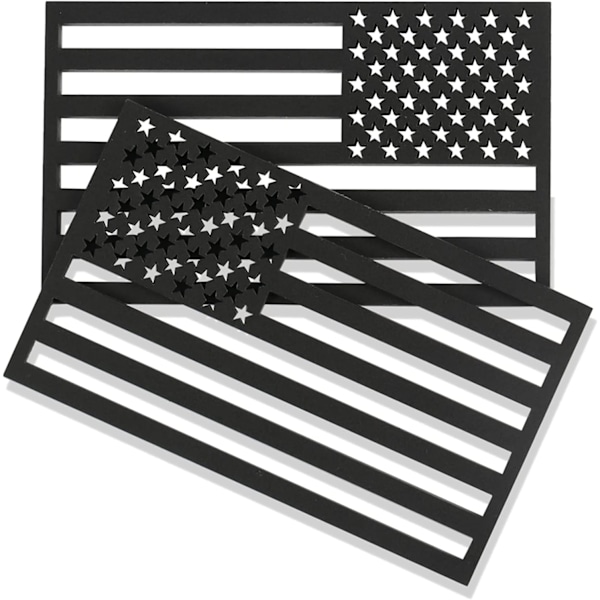 3D Amerikansk Flagg Emblem Dekal Utskåret, Tykkelse 0,15 u201D, Akryl