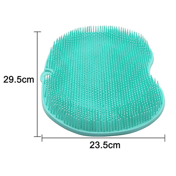 Fotskrubbmassageapparat, akupressurmatta med halkfria sugkoppar Green