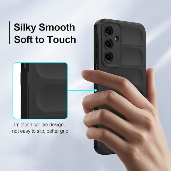 Etui til Samsung Galaxy A16, støtsikker silikon, mørkeblå