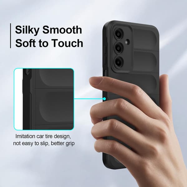 Etui til Samsung Galaxy A17, støtsikker silikon, lyseblå