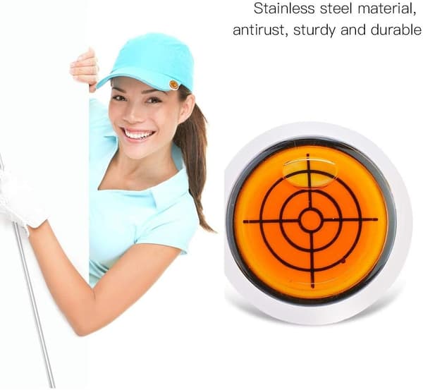 Golfbollsmärkeshattklämma - Måltavlemönster Golfhattklämma
