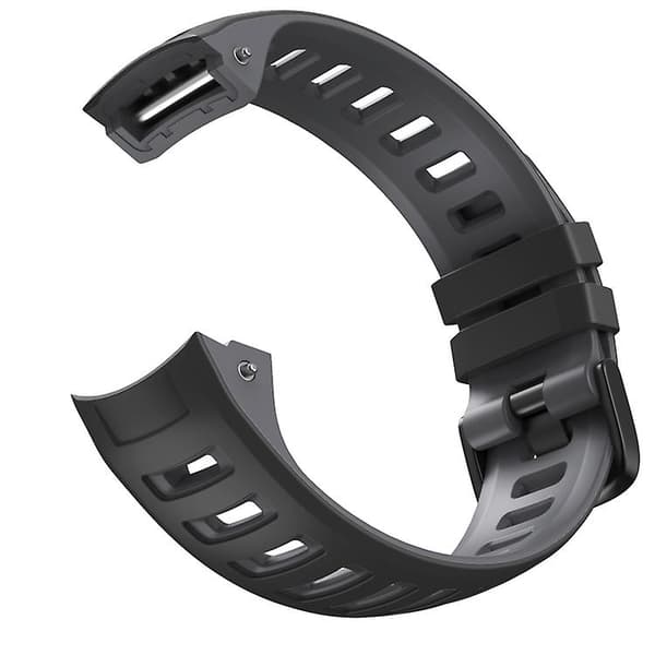 For Garmin Instinct / Instinct Esports Tofarget silikonklokkerem Black-Grey