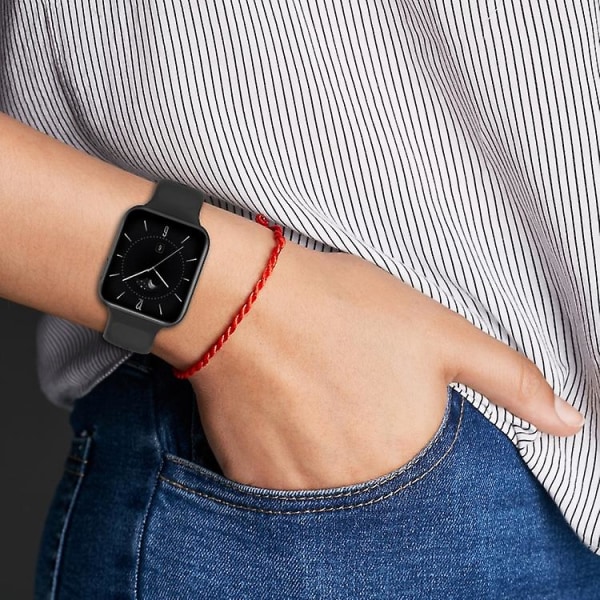 För Oppo Watch 3 Pro Solid Color Soft Silicone Watch Band Wine Red
