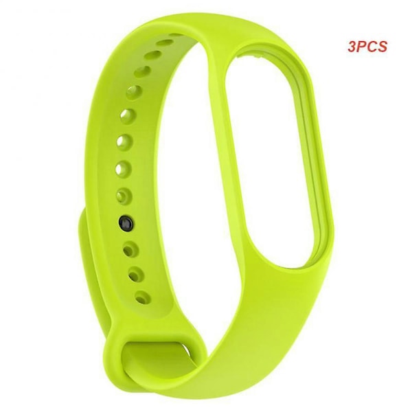 Ny 2/3/5pcs klokkestropp for Xiaomi Mi 7 håndledd silikonarmbånd håndleddsstropper treningsklokkestropp smartwatch-tilbehør 15 3pcs3113
