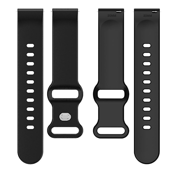 Til Huawei Watch GT 3 42mm/GT 3 Pro 43mm Universal 20mm Silikone Urrem Butterfly Form Spænde Multicolor
