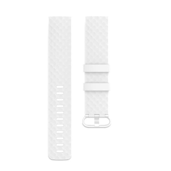 Farvespænde Tpu-armbåndsurrem til Fitbit Charge 4 / Charge 3 Se White