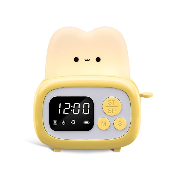 Risterformet Timer med Ur og Natlampe -