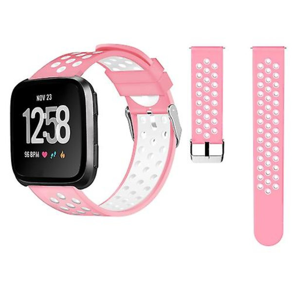Til Fitbit Versa Simple Fashion Silikone Watch Band Pink