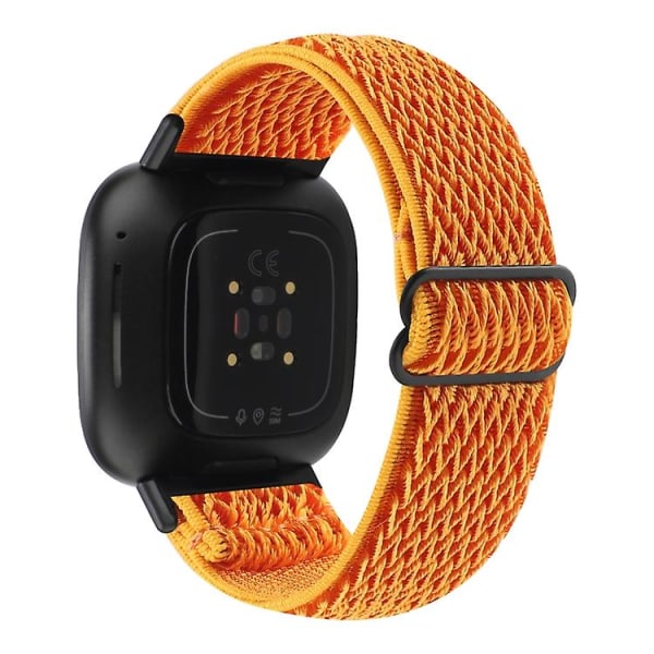 Fitbit Versa 4 / Sense 2 Universal Wave Nylon watch Orange