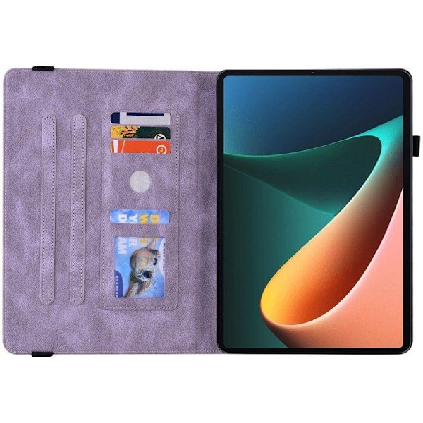 Samsung Galaxy Tab A8 10.5 2021 Tablet Fodral Fjäril Lila