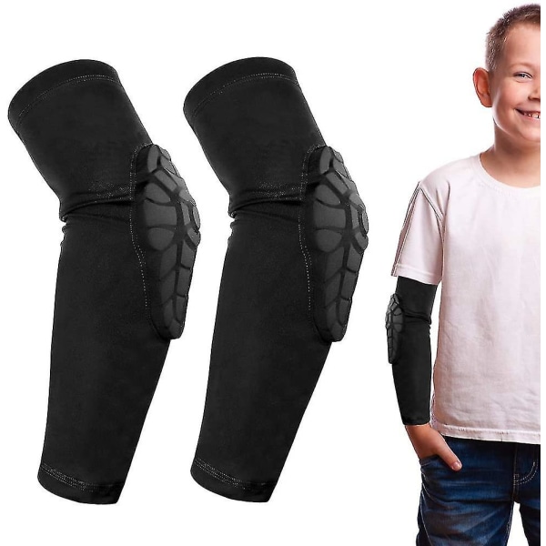 Barn/ungdom Sport Honeycomb Compression Knäskydd Armbågsskydd Skyddsutrustning för basket, baseboll, fotboll, volleyboll, brottning, cykling YL