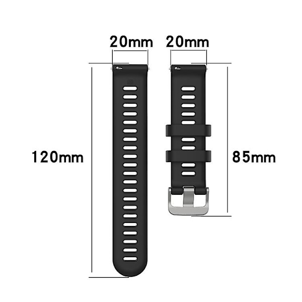 För Garmin Forerunner 158 / 55 Twill Silicone Watch Band Red