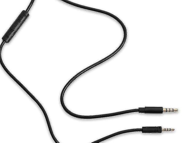 1,8 m kabel til Sennheiser Momentum 2.0 med lydstyrkekontrol og mikrofon - Inline ledning - Sort
