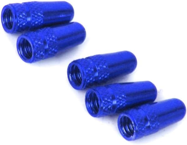 5 sykkelventilhetter (aluminium)