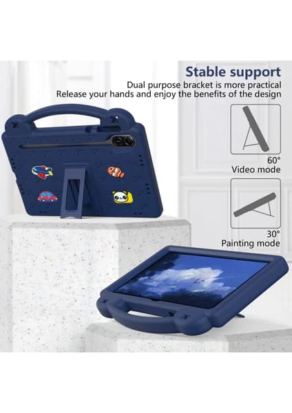 Etui til Honor 9 (12.1\") Anti-Drop med Stativ Mørkeblå