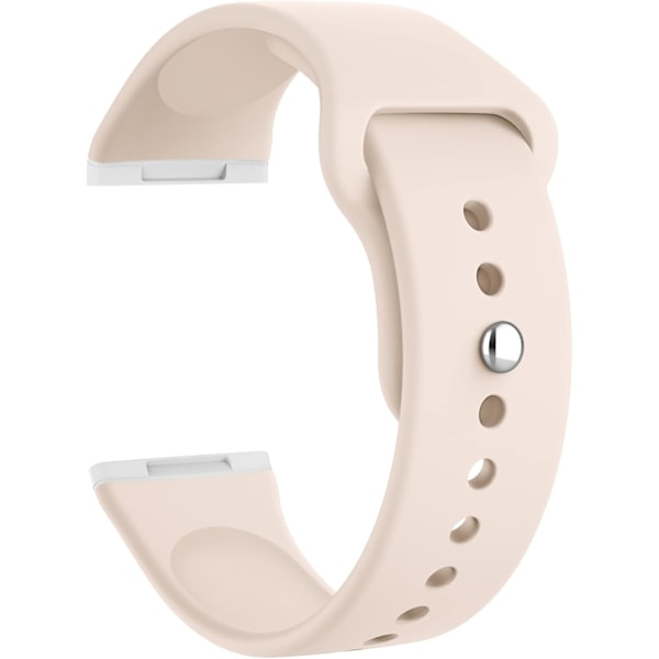 Bløde Silikon Sport Udskiftningsremme til Fitbit Versa 3/4 (Z-Sand Pink)