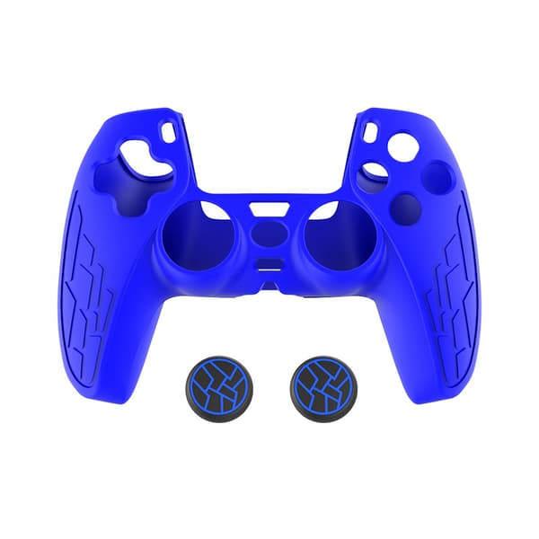 Fodral för PS5-handkontroll med 2 joystick-skydd, Blå