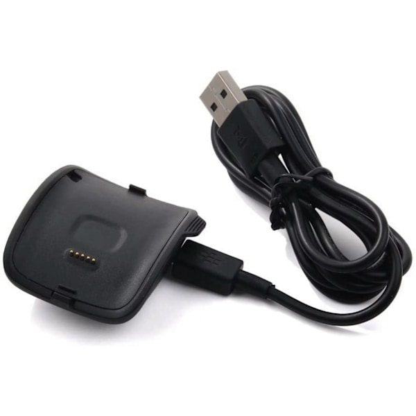 Lader for kompatibel med Gear S-lader, ladestasjon for Samsung Gear S SM-R750 Smart Watch (svart)