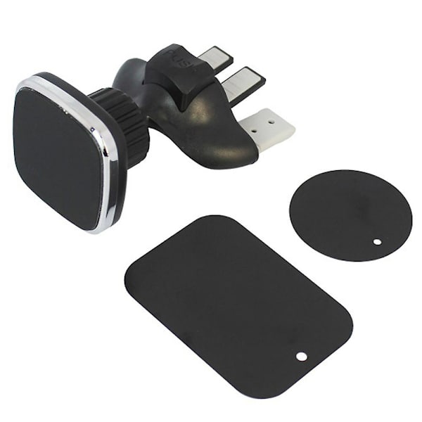 360 graders roterende cd-port biltelefonholder firkantet magnet cd-slot magnetisk bilmontering, til mobiltelefoner og minitablets med hurtig swift-snap te