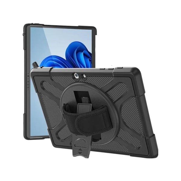 Robust Etui med Støttefod til Microsoft Surface Pro 5 Sort